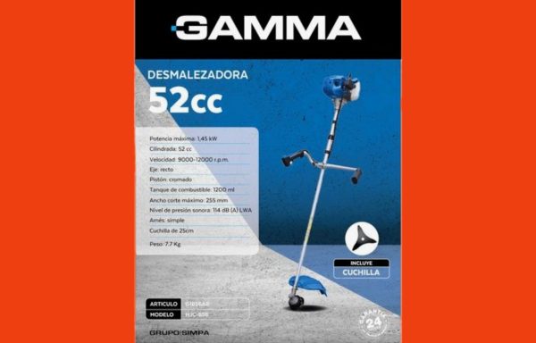 DESMALEZADORA GAMMA 52CC MÁS CUCHILLA